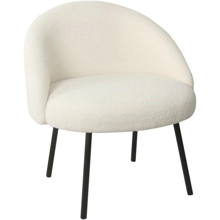 Home Decor Upholstered Modern Accent Chair Accent Chairs for Living Room & Bedroom Decorative Home Furniture, Sherpa Cream