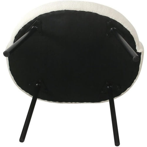 Home Decor Upholstered Modern Accent Chair Accent Chairs for Living Room & Bedroom Decorative Home Furniture, Sherpa Cream